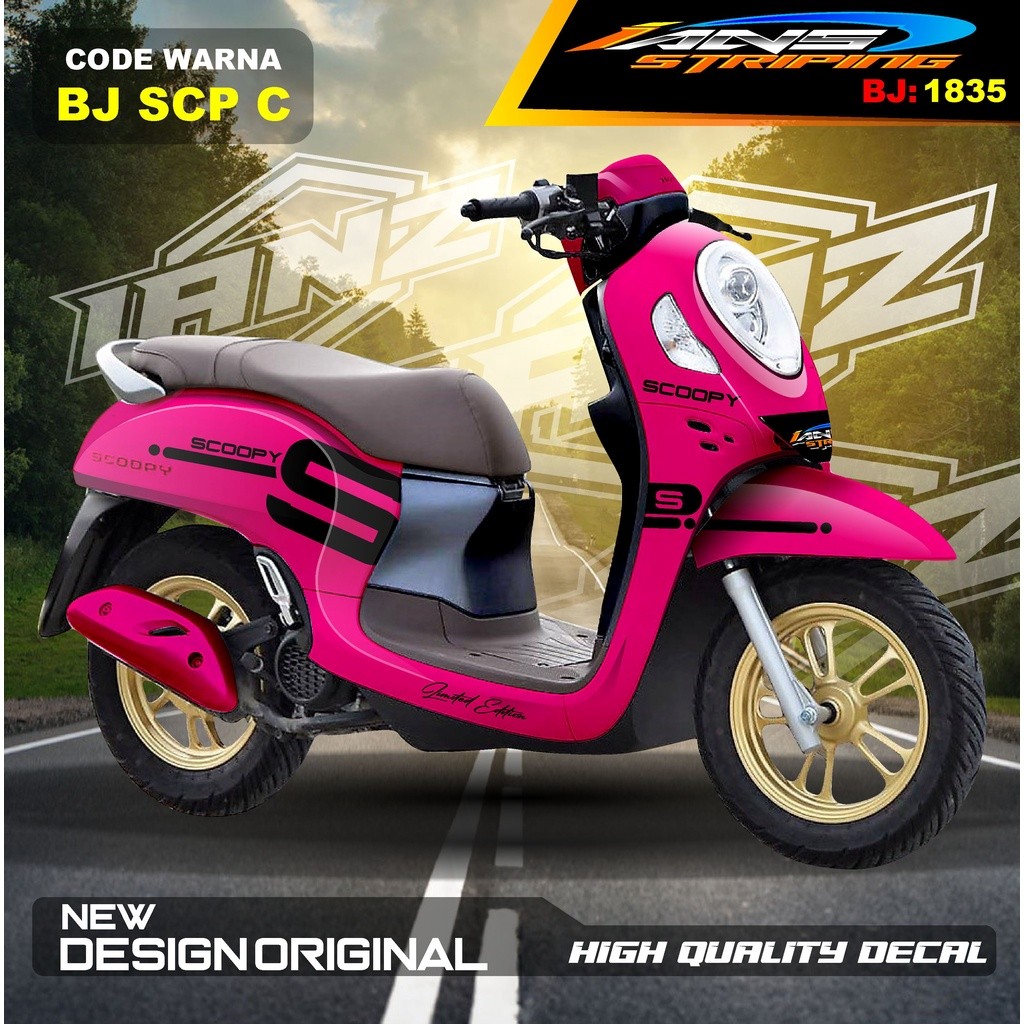 Stiker Motor Scoopy Full Body / Variasi Sticker Body Scoopy / Stiker Motor Terbaru / Stiker Motor
