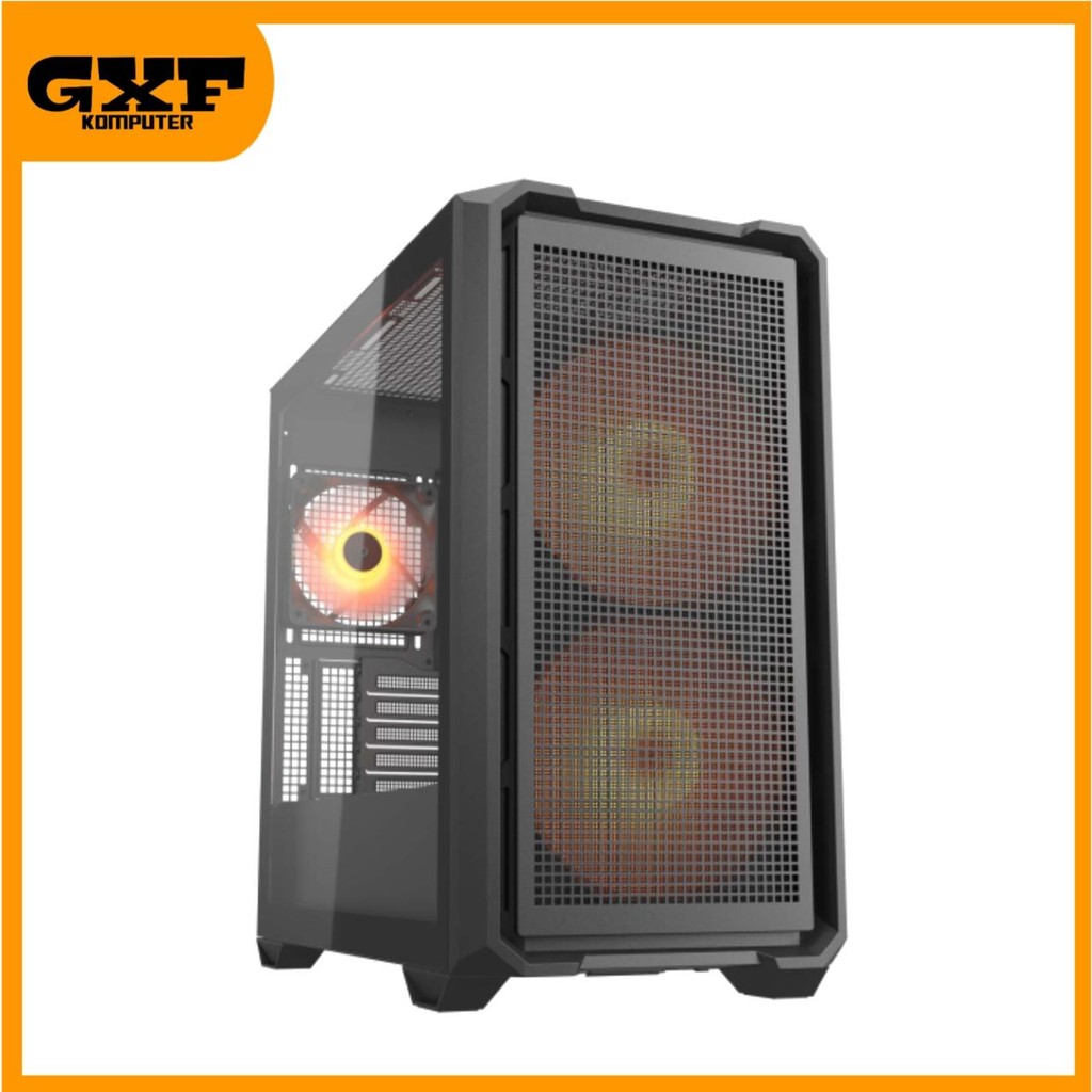 Casing Cougar MX600 RGB Black - Mini Tower - Include 3 Fan