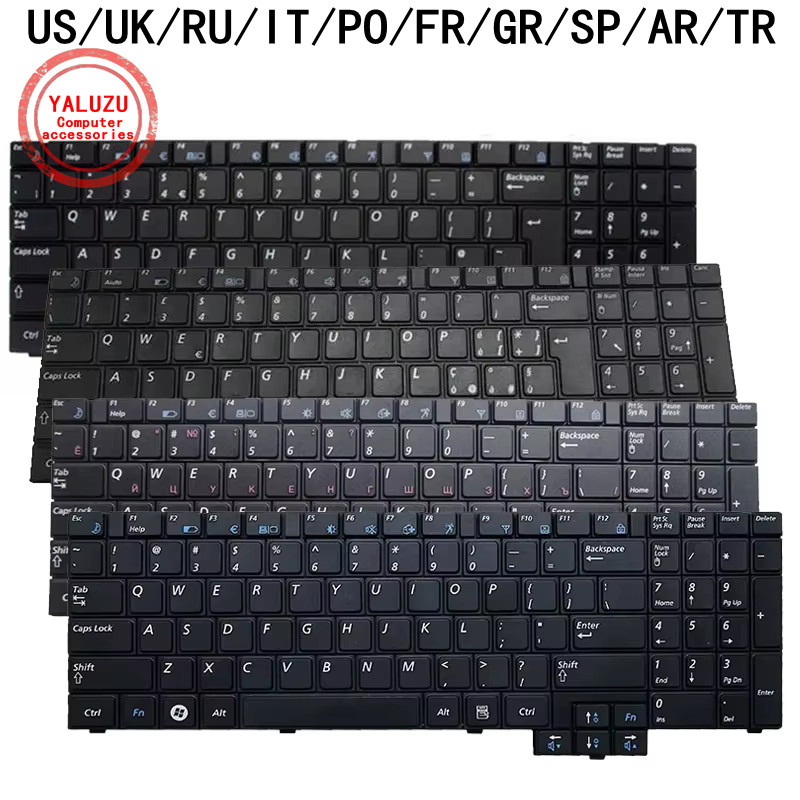 US/UK/RU/IT/PO/FR/GR/SP/AR/TR Laptop Keyboard For Samsung R517 R523 R525 R528 R530 R538 R540 R618 R6