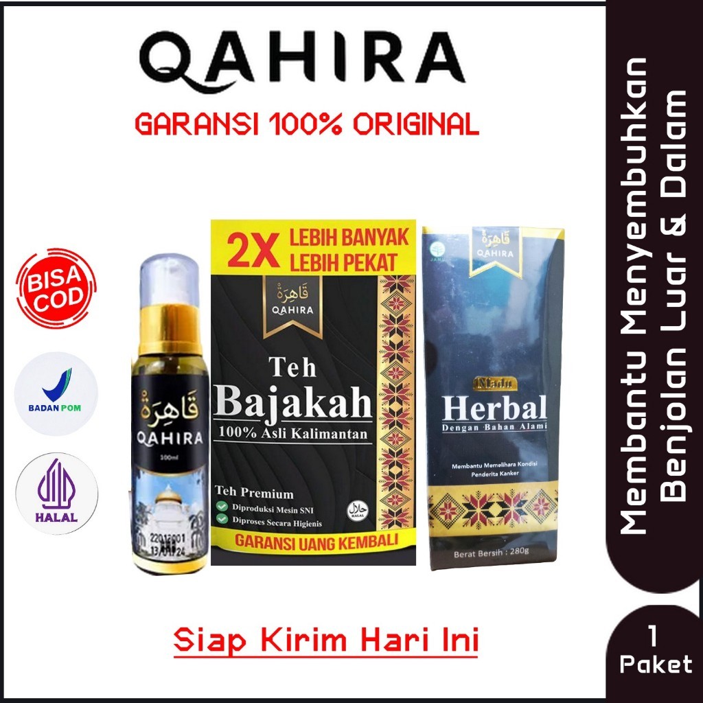 Qahira Benjolan Original Minyak Oles Teh Bajakah Madu Bajakah Membantu Benjolan Luar Dalam