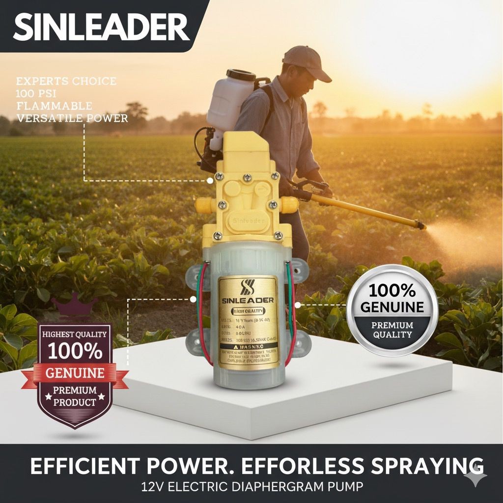DINAMO POMPA AIR STEAM JET CLEANER DC 12 VOLT 100 PSI 5 LPM SINLEADER HIU