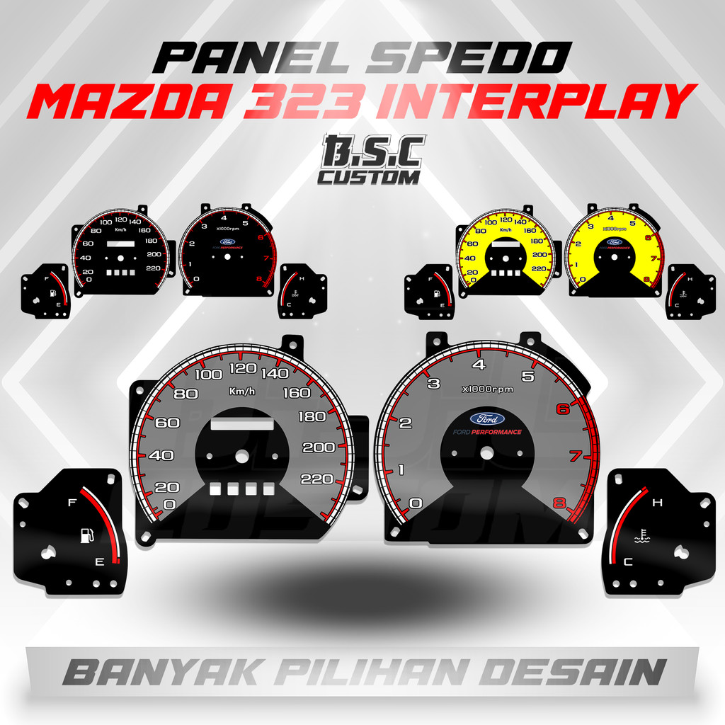 PAPAN SPEDO MOBIL BISA CUSTOM PAPAN SPIDO PANEL SPEEDOMETER PAPAN SPEDO MAZDA 323 INTERPLAY