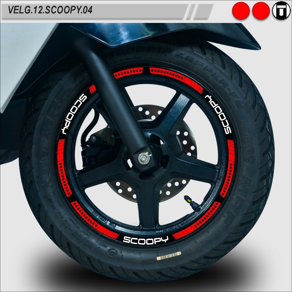 STICKER VARIASI VELG MOTOR SEMUA TYPE RING 12 SCOOPY VELG.12.SCOOPY.04