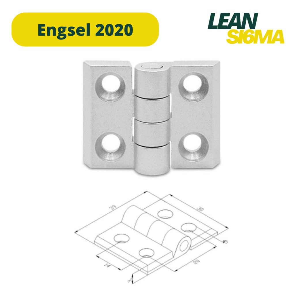 Engsel / Hinge Aluminium Profile 2020 3030 4040 series