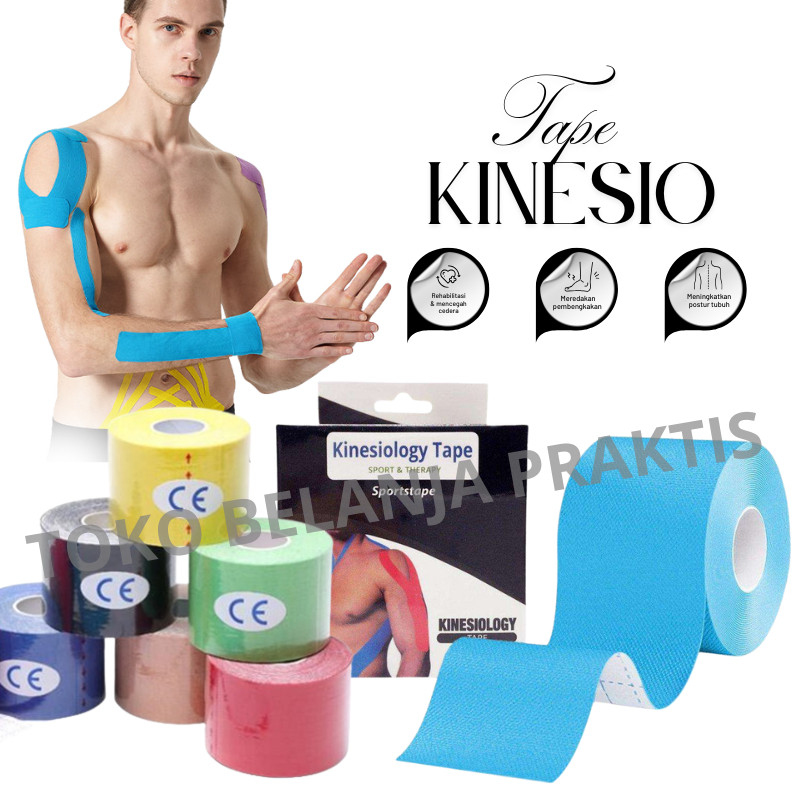 Kinesiology Tape Plester Kinesio Perban Kinesio/ Original Kinesio Tape Taping Kinesiology Tape
