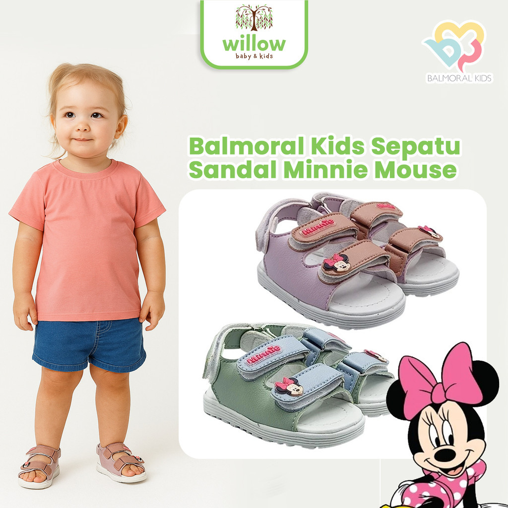 Sepatu Sandal Anak - Balmoral Kids Sepatu Sandal Minnie Mouse