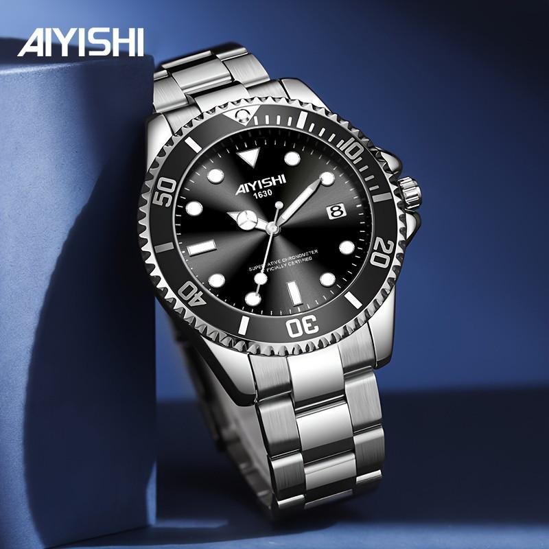 AIYISHI Jam Tangan Pria Otomatis 1623 Baja Tahan Karat Tahan Air 100m Bercahaya Garansi Resmi Kotak 