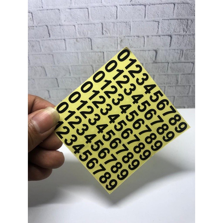 JDM Project - stiker Cutting ANGKA rugos kecil