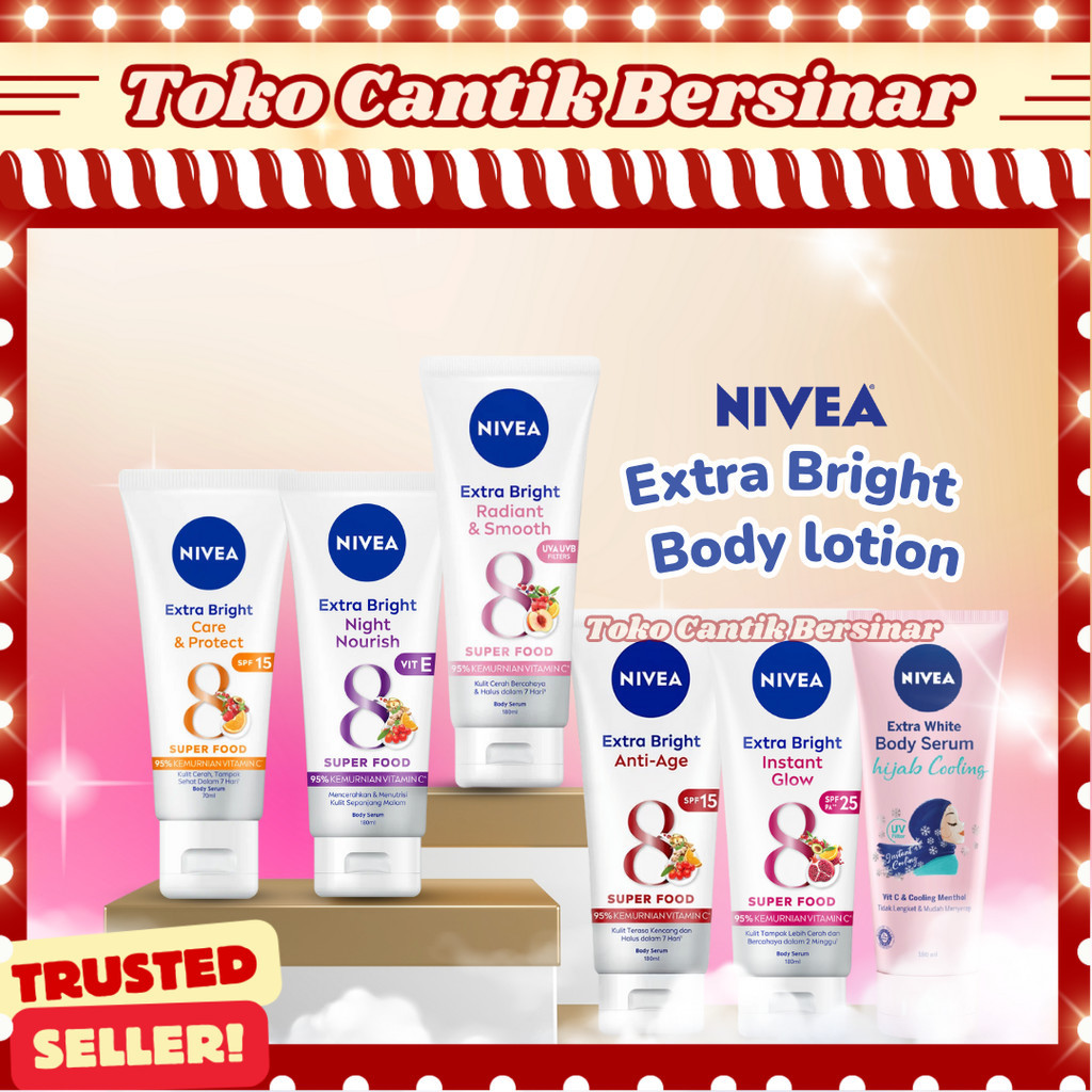 NIVEA Body Serum Body Serum Extra White Handbody wangi tahan lama premium
