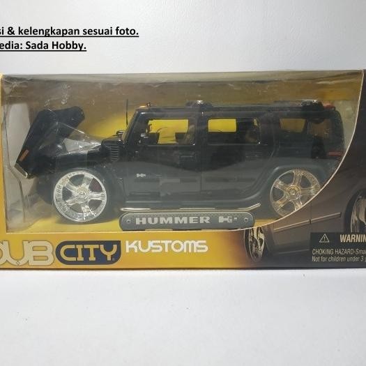 DCT... Diecast Jada 1/24 Hummer H2 SUV Black