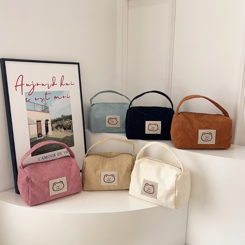 Beruang Lucu Tas Make Up / Pouch Make Up Pouch Multifungsi / Pouch Mini Lucu Puffy Gina Pouch Makeup