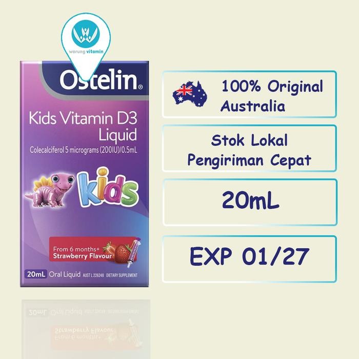 [RUMEROUS] Ostelin Kids Vitamin D3 Liquid Vitamin D Anak 20 ml