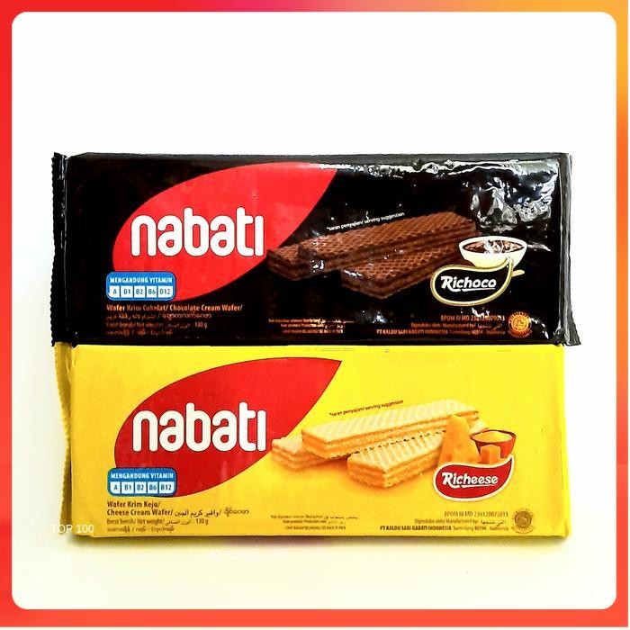 Wafer Nabati 130 gr Coklat / Keju - Keju