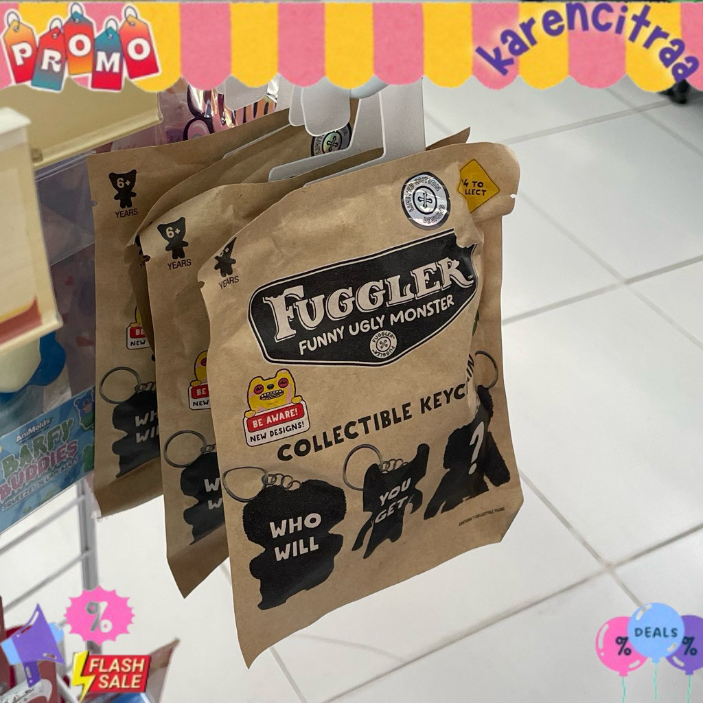 [ready stocks] fuggler keychain gacha blind box blind bag sealed