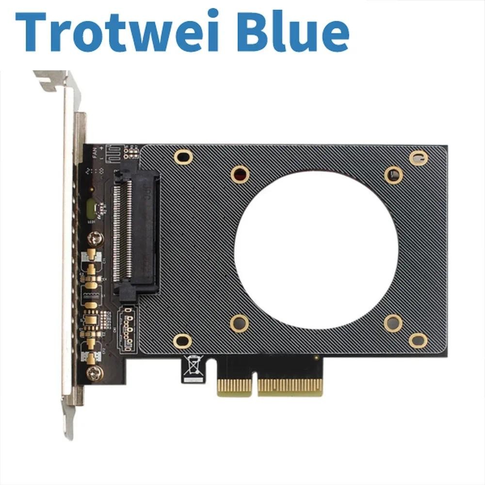 U.2 to PCIE Riser PCI Express 3.0 X4 to SFF-8639 U2 Adapter for Intel 750 2.5" NVMe PCI-e U.2 SSD SA