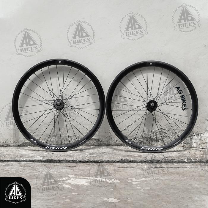 Wheelset Araya KS 40 Sepeda Fixie dan Single Speed Modern dan Ringan  - Hub Giorni V2