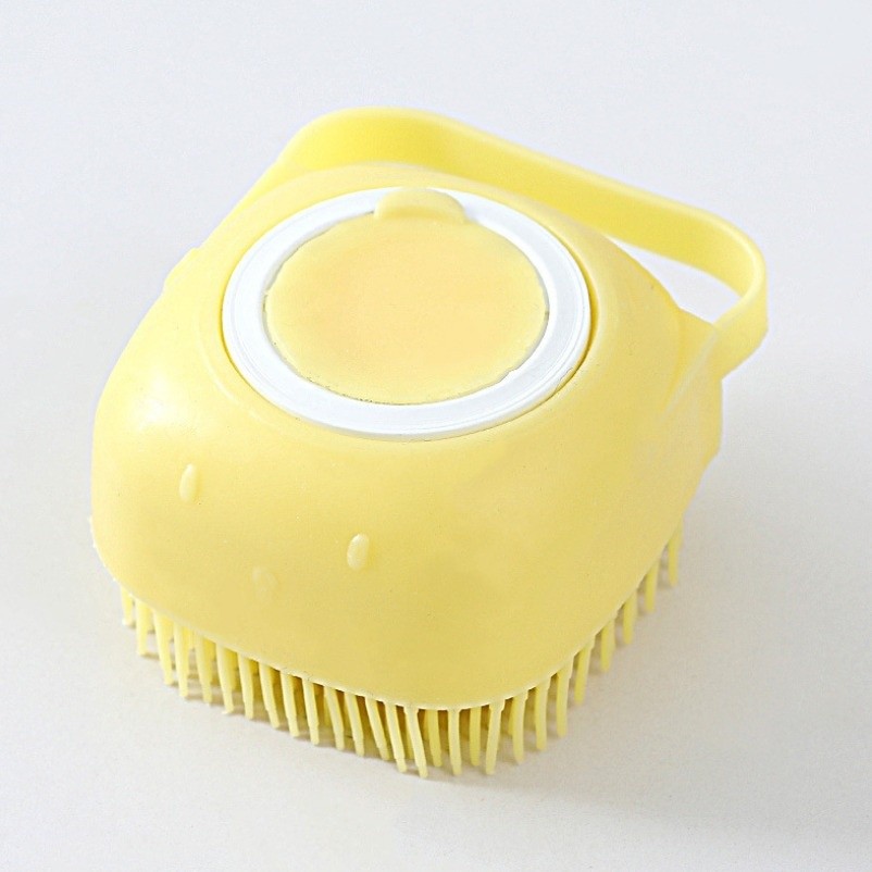 Sikat Mandi Bahan Silikon Lembut / Shower Brush Silicone / Spons Badan Bisa Isi Sabun Didalam