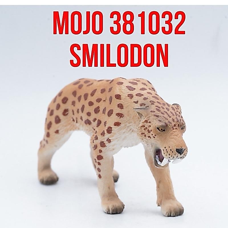 MOJO Fun 381032 Smilodon Harimau Purba Mainan Binatang Miniature Hewan Animal Figurine Pajangan Acti