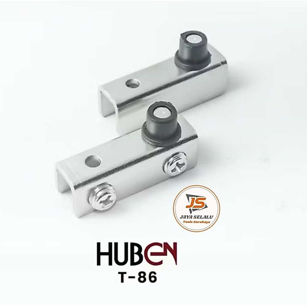1 PSG : Engsel Pivot Pintu Kaca - Engsel Pintu Jepit Kaca 5 mm (T 86 Besi CHROME/KILAP)
