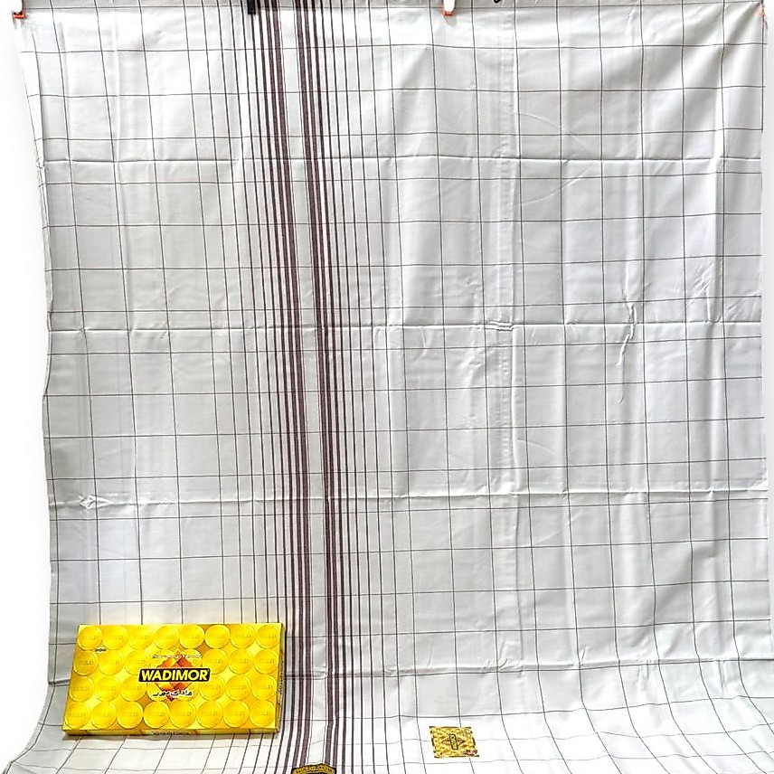 Wadimor Sarung Putih Motif Kotak