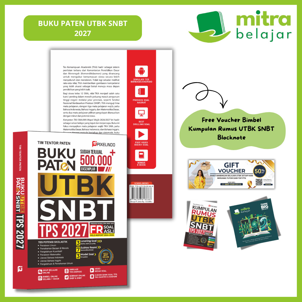 Buku Paten UTBK SNBT TPS 2027 (FREE BIMBEL)