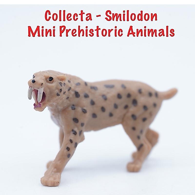 Collecta A1100 Mini Prehistoric Animals - Smilodon Singa Macan Purba  - Small Size Ukuran Kecil Main