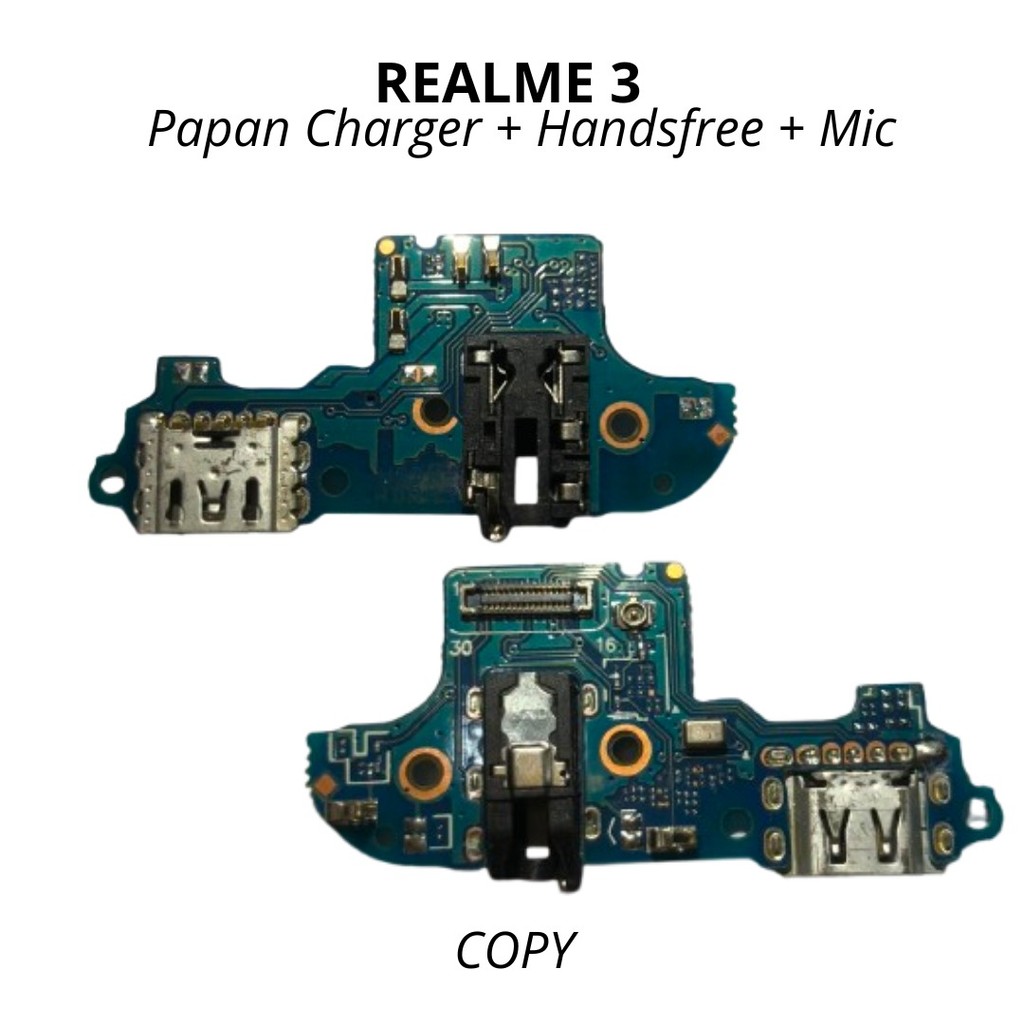 777 PCB Konektor Charger + Mic Handsfre Realme 3 / 182 / RMX1825 / RMX1821 - Flexible Flexibel Fleks