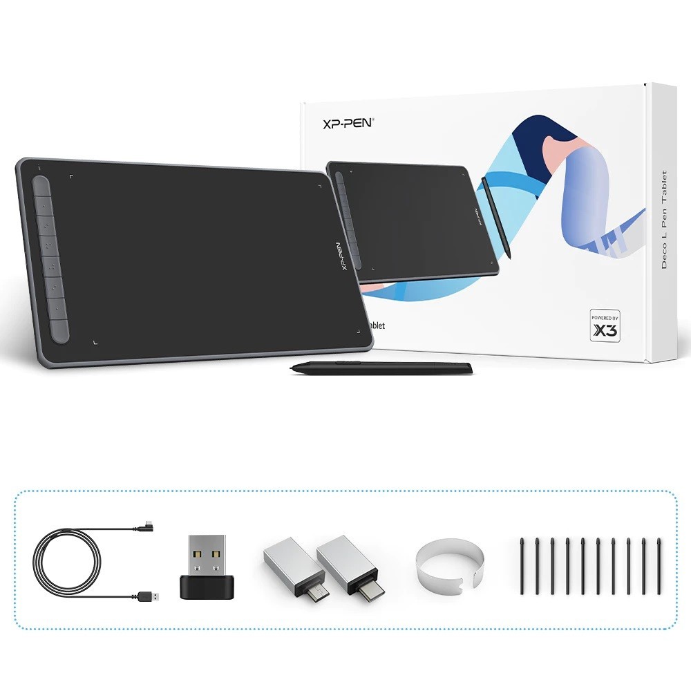 XPPEN Deco LW Wireless Pen Tablet Digital Graphic Drawing Tablet Support Bluetooth Connection & Tilt