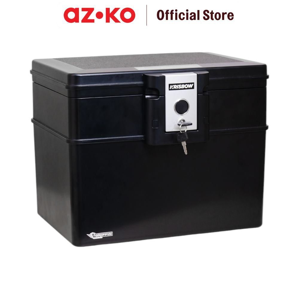 AZKO Krisbow Griffin Brankas Tahan Api Chest Fire Safe Brangkas Safety Box Tempat Barang Berharga Be