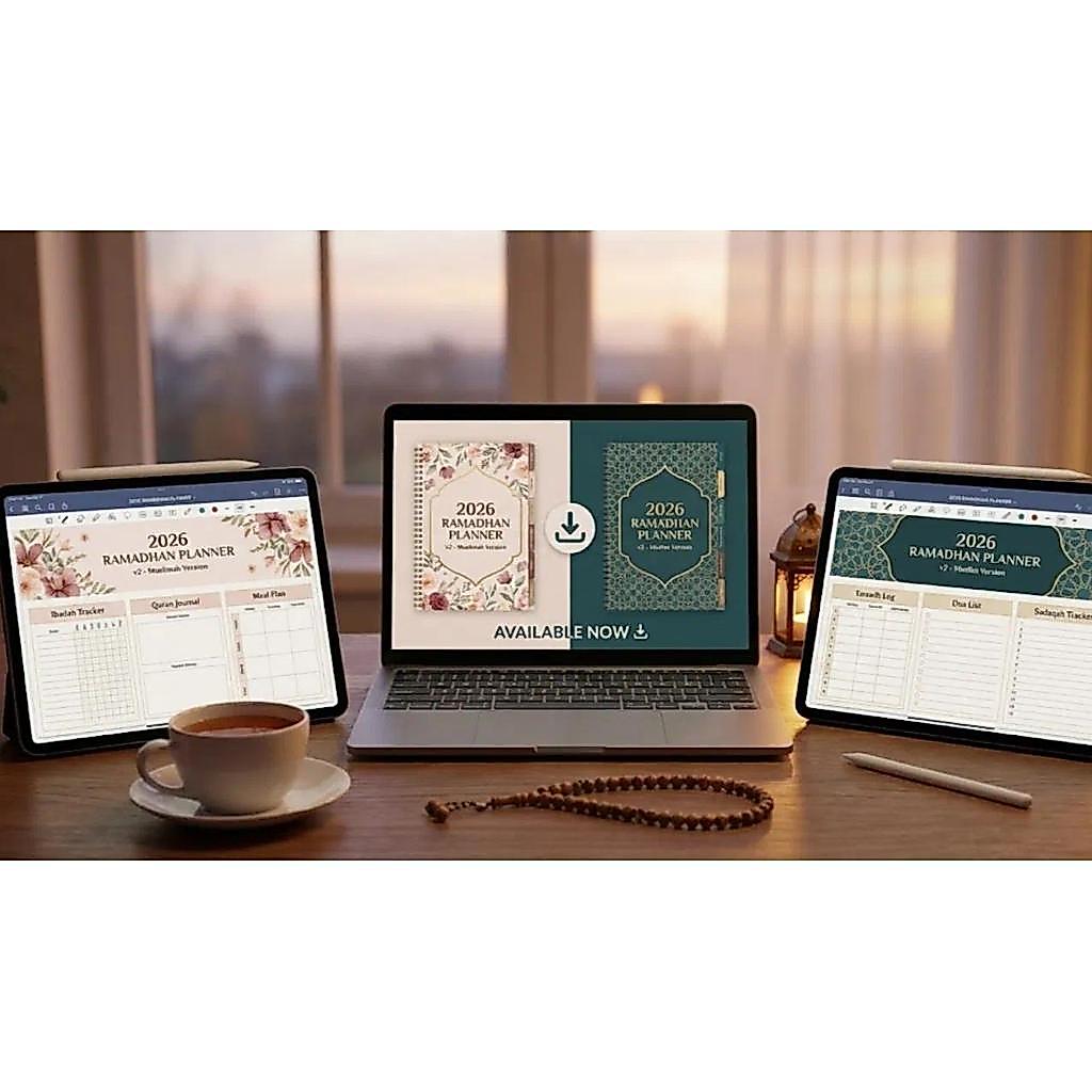 2026 Ramadhan Planner v2 - Muslim dan Muslimah Version Mama Digital