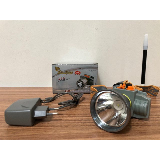 SENTER KEPALA CHARGE JL-5208P  (cahaya PUTIH)