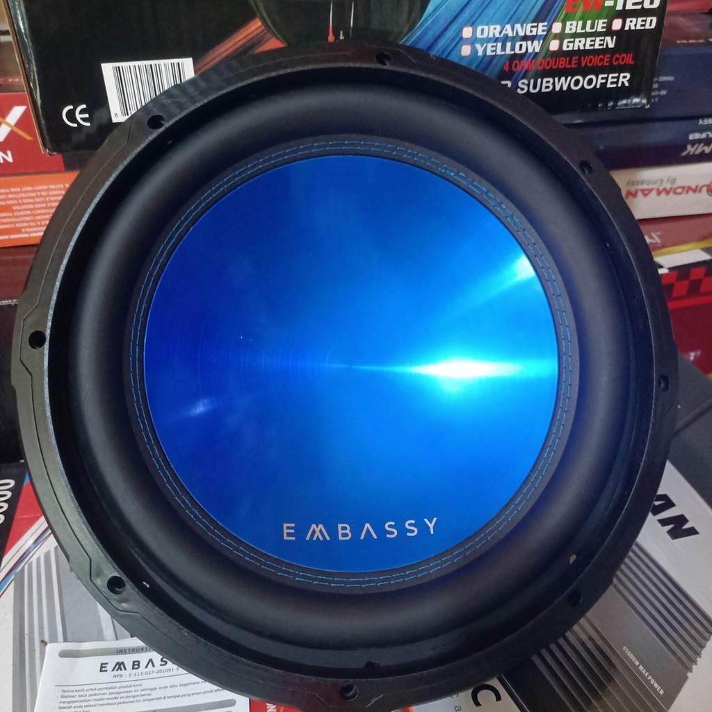Subwoofer High Power Embassy 12inc EW-126.Magnit Besar