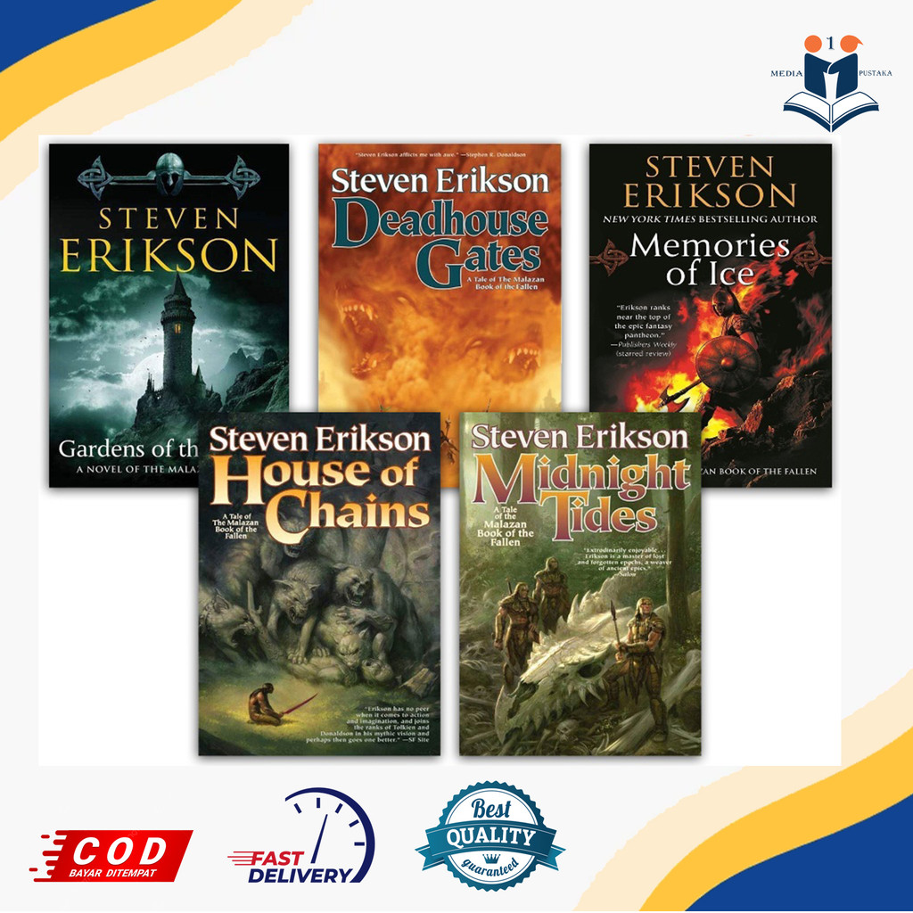 The Crippled God | Gardens of the Moon | (Malazan Book of the Fallen 10 book series) - Steven Erikso