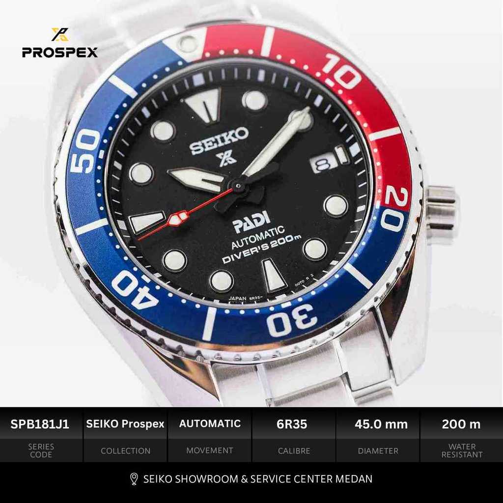 SEIKO Showroom Medan - Seiko Prospex SPB181J1 Padi Sumo Pepsi Automatic