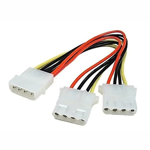 Kabel Power Molex Cabang 2 ( molex male to molex female 2 )