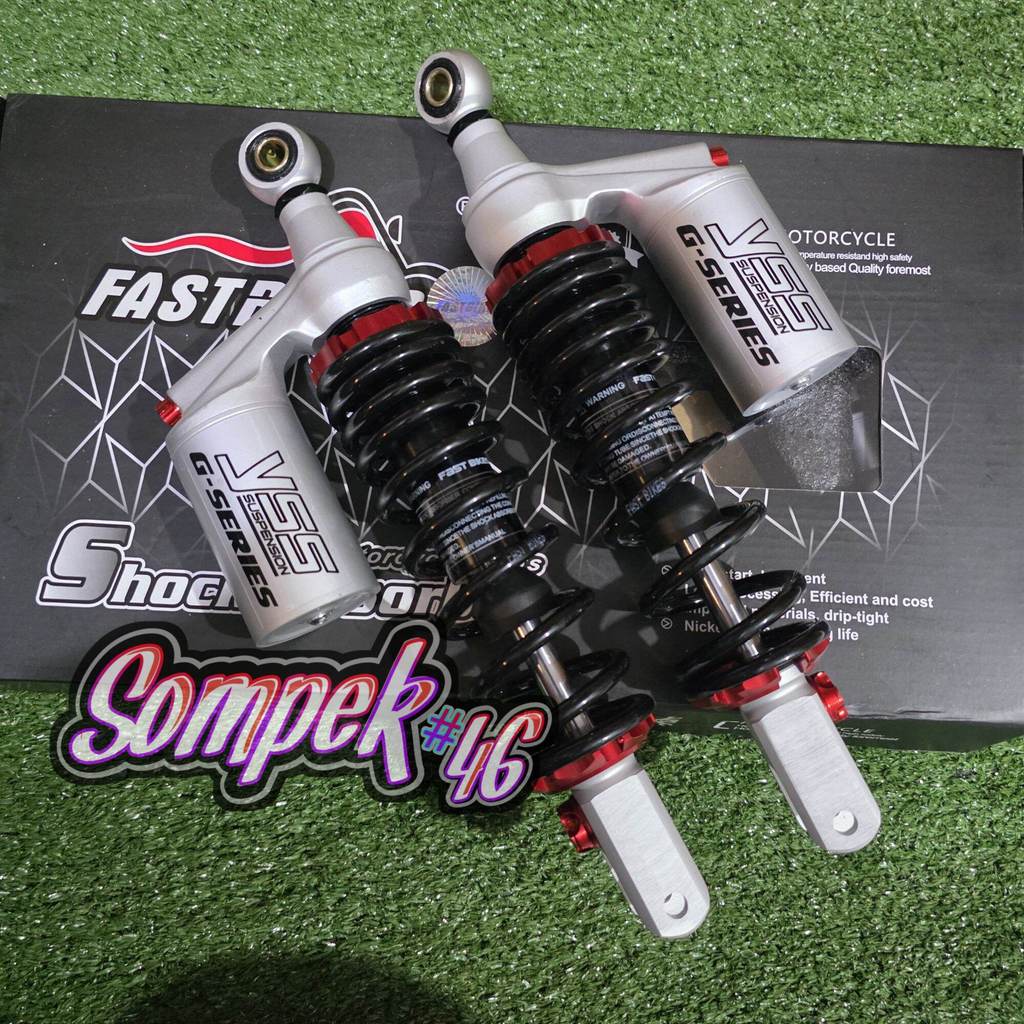 SHOCKBREAKER SEKOK SHOCK  BELAKANG PCX N MAX 155 TABUNG MDL COPY YSS BLACK SERIES  UKURAN 320MM DAN 