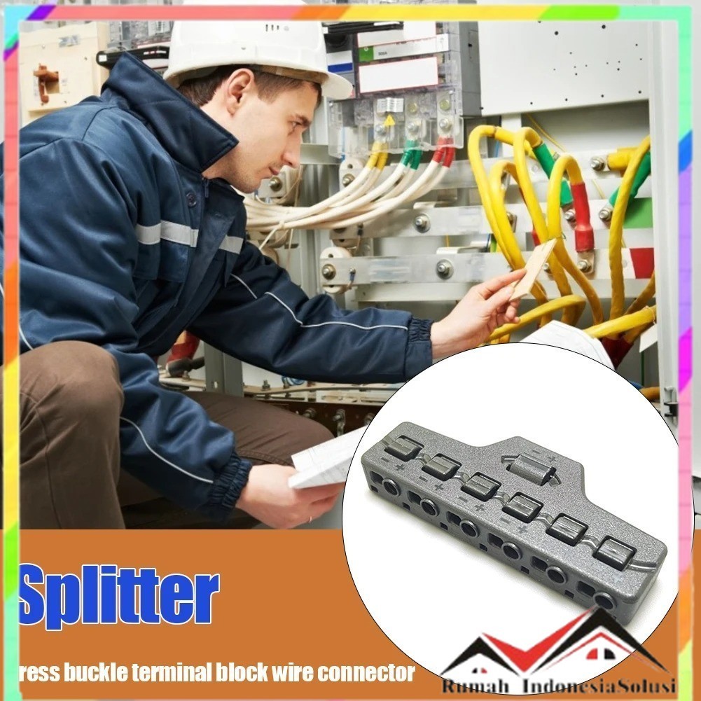 

- TOPCEI Splitter Konektor Kabel Lampu LED 6 Port Quick Connect - TP106-CV -