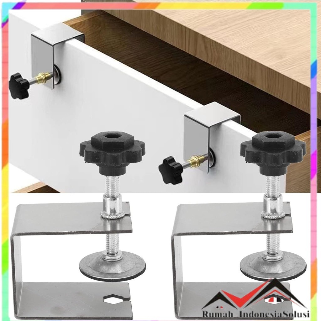 

- Alloet Klem Penjepit Laci Klip Instalasi Stainless Steel Adjustable - JJ221442 -