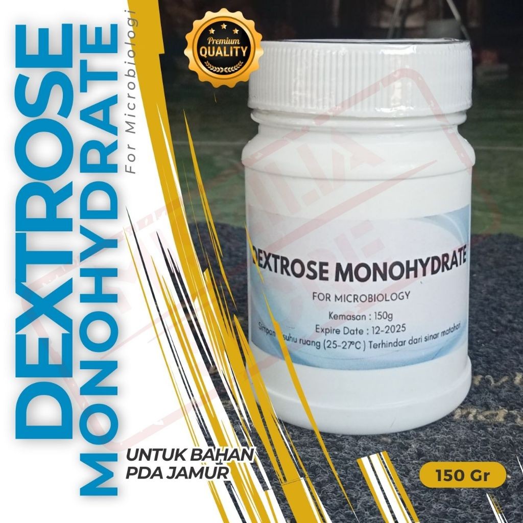Nutrisi Untuk Bahan F0 PDA Bibit Jamur ( Dextrose Monohydrate ) 150g