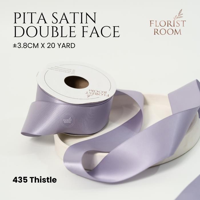 

Pita Satin Double Face ±3.8cm x 20yard - Purple Series - RIbbon - Hampers - 435 Thistle