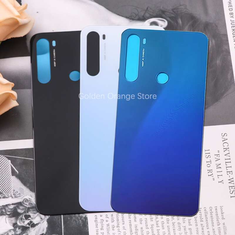 New Rear Glass Panel For Xiaomi Redmi Note 8T Phone Battery Back Cover Case Housing Cover Add Adhesi