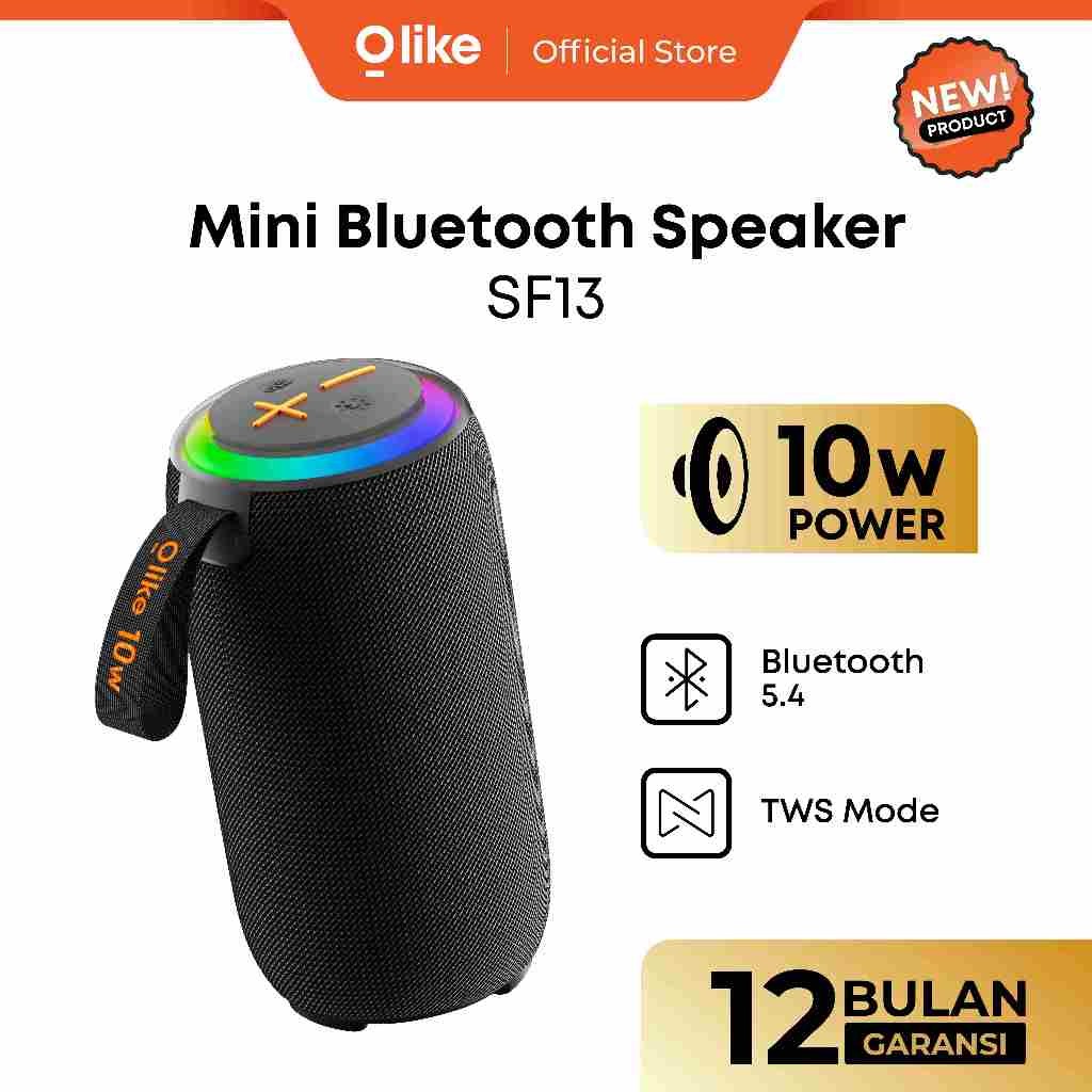 Olike SF13 Bluetooth Speaker Portable Mini Bass | Wireless Speaker Outdoor | Speaker HP Laptop PC