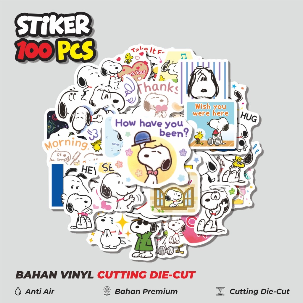 

Terbaru! 50 pcs Stiker Kartun Snoopy V24 Dekorasi Lucu Kreatif untuk Notebook, Skateboard, HP
