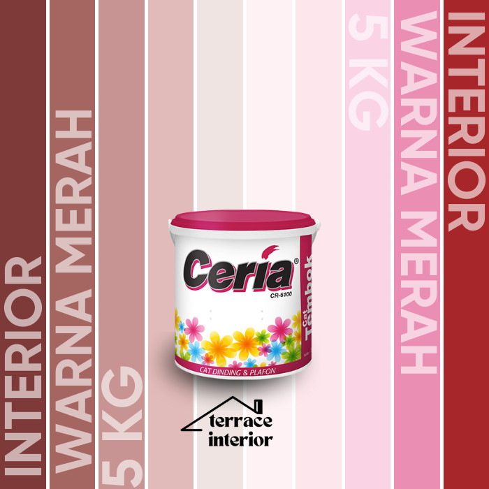 Cat Tembok Interior Propan Ceria  Warna Merah 5 Kg