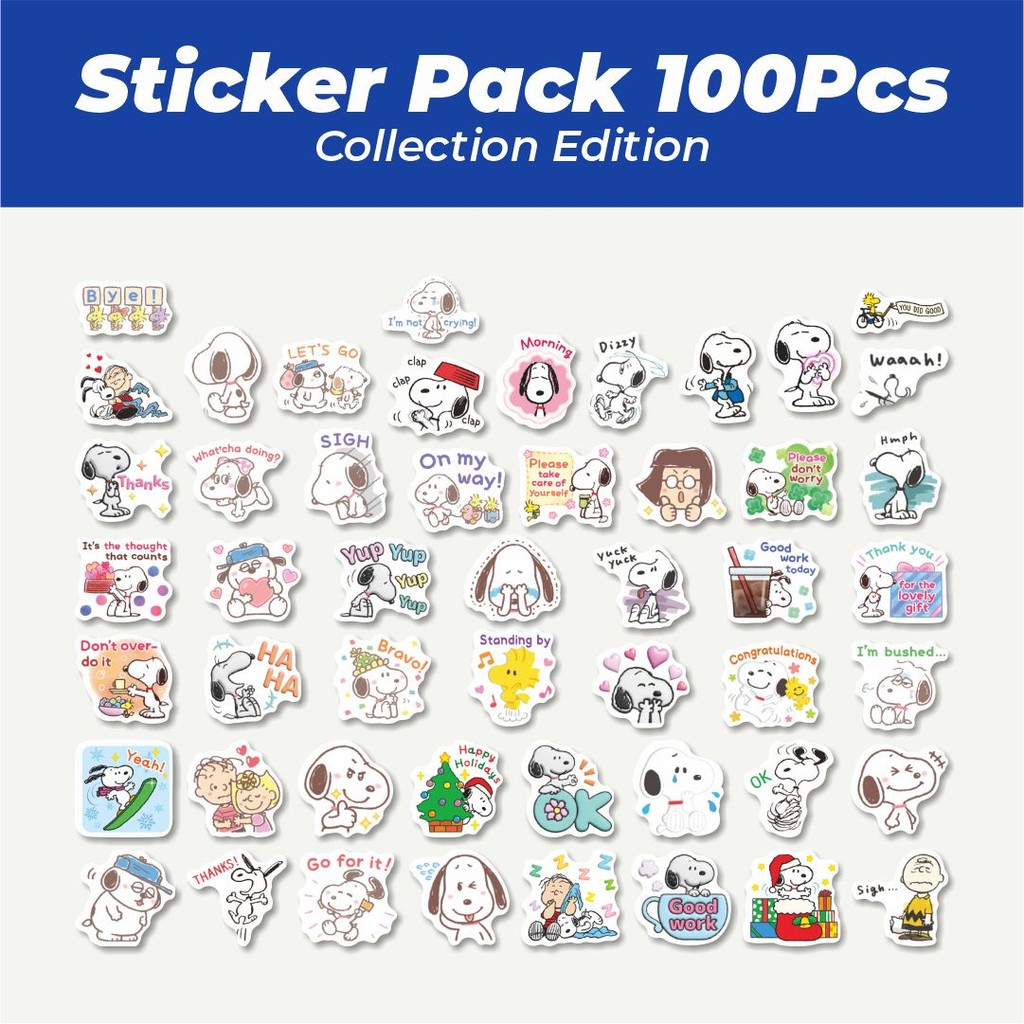 

Hot Stiker Kartun Snoopy V13 Lucu Anti Air Stikers Berperekat Waterproof Sticker Decal Buat Motor Helm Buku Journal Koper Casing HP Laptop Botol Minum