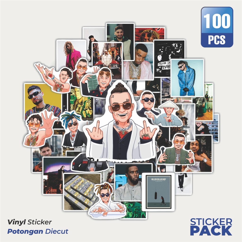 

Super Hemat! 100 PCS Stiker Rich Boy Milioner Waterproof Aesthetic- Untuk Laptop, Motor, dan Helm - Paper Stationery Pack
