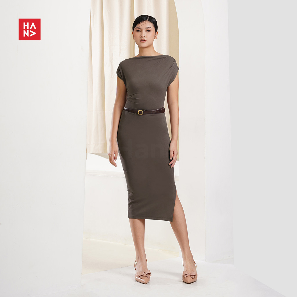 [𝗭𝗮𝗵𝗮𝗿𝗮 𝗠𝗼𝗱𝗲] Lyodra Dress/Dress Bodycon Slit Wanita - CD277