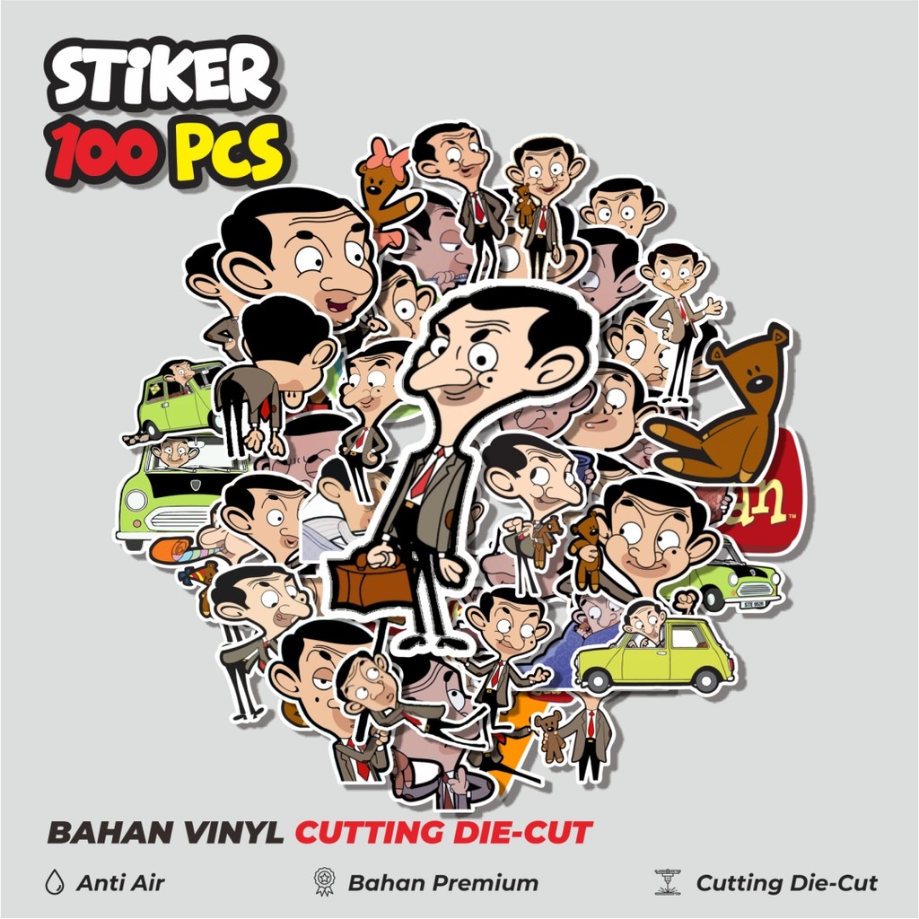 

Terbaru! 50 pcs Stiker Kartun Mr.Bean Dekorasi Lucu Kreatif untuk Notebook, Skateboard, HP
