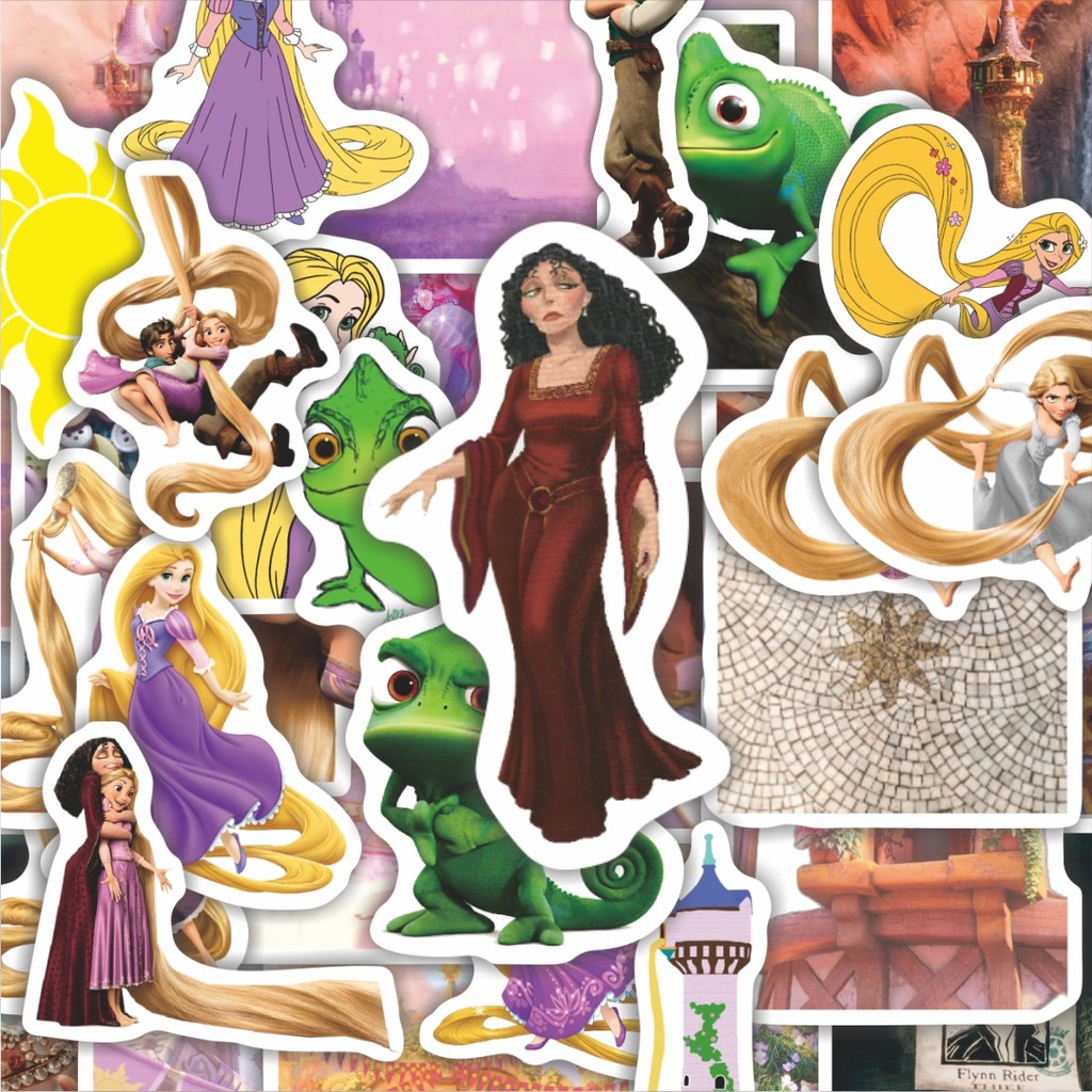 

100PCS Lucu Stiker Kartun Rapunzel V1 Stiker Aesthetic Stiker Anti Air Stikers Berperekat Waterproof sticker decal buat Motor Helm Buku Journal Koper Casing HP Laptop Botol Minum Hadiah anak