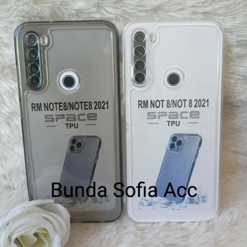 Case Bening REDMI Note 8 Softcase Original TransparanBening Hitam
